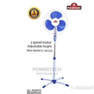 Rashnik ,16 Inch Stand Fan-White