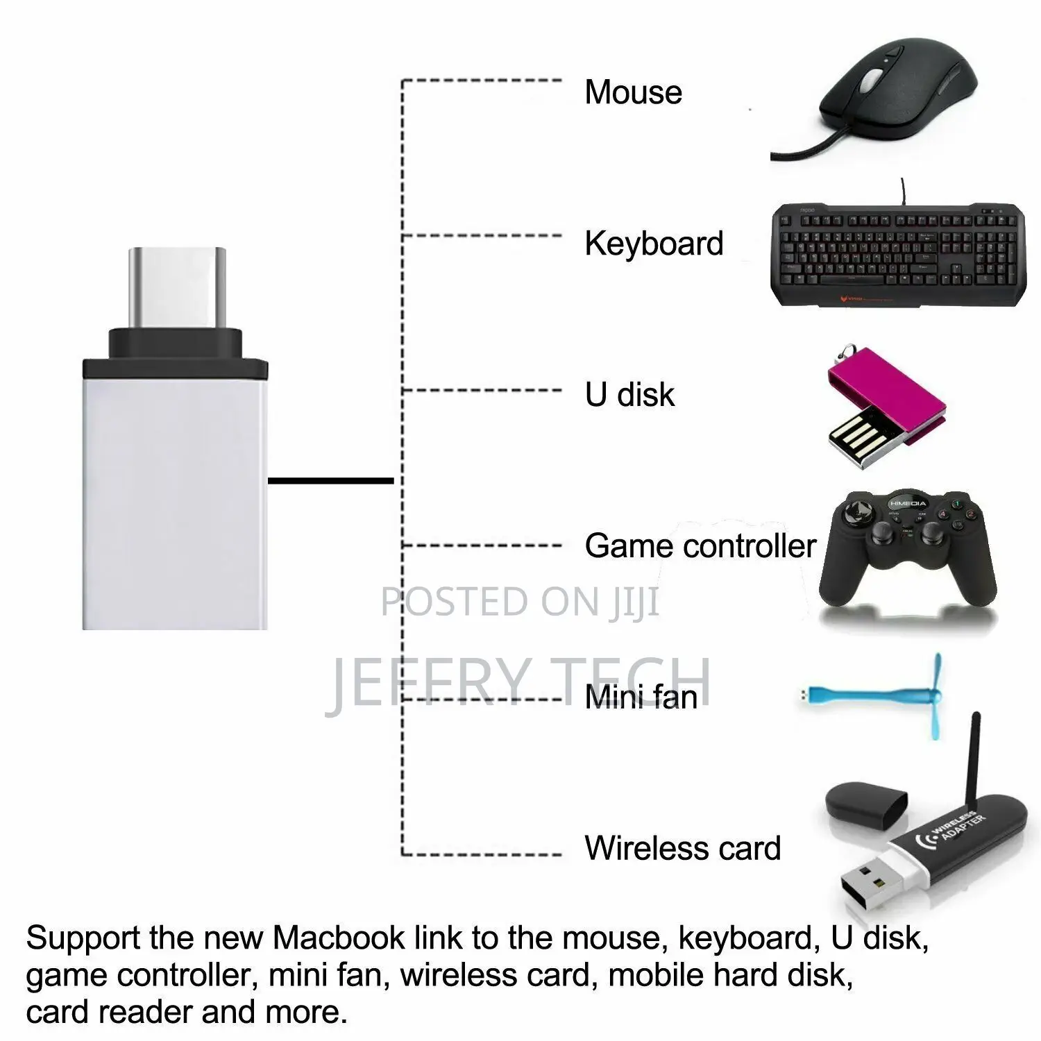 USB 3.1 Type C Male to USB 3.0 Female Converter USB-C Cable