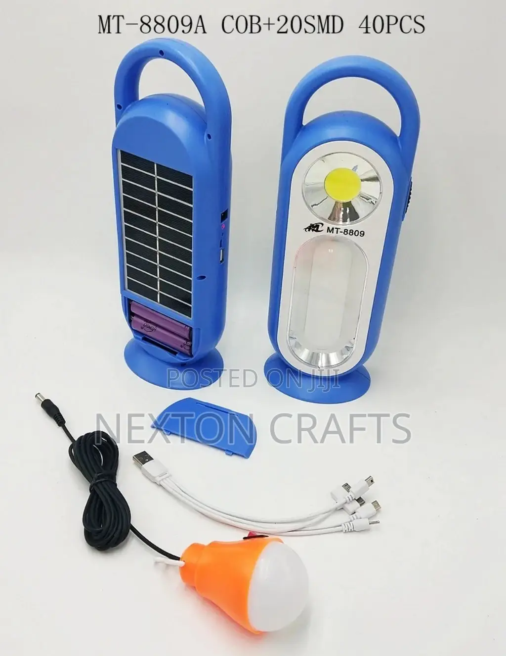 Kugen Flashlight Solar Portable System With Switch Bulb