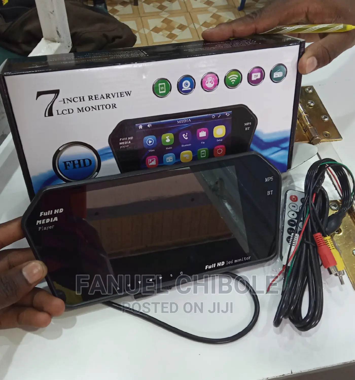 Brand New 7" Screen Monitor, With Bluetooth/Usb