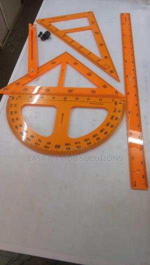 Tutor White Board Compass. Ruler Protractor. Divider - main view