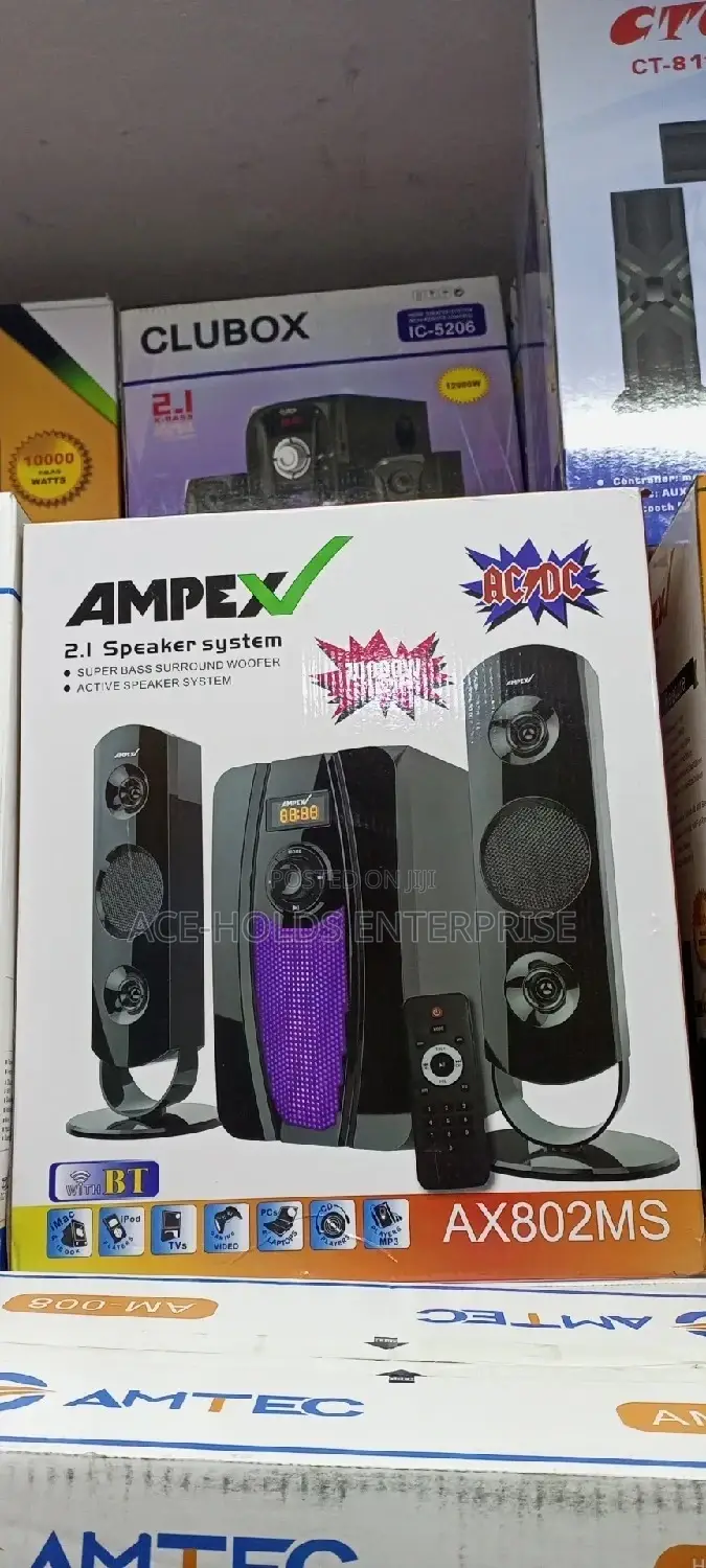 2.1 Ch Ampex AX802MS Woofer Sound System.