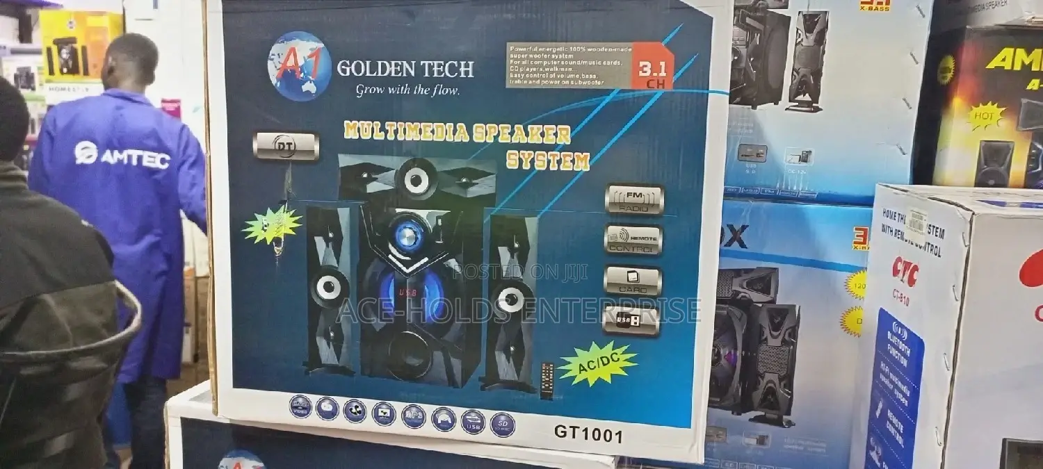 Golden Tech 3.1 Ch Multimedia Speaker System.