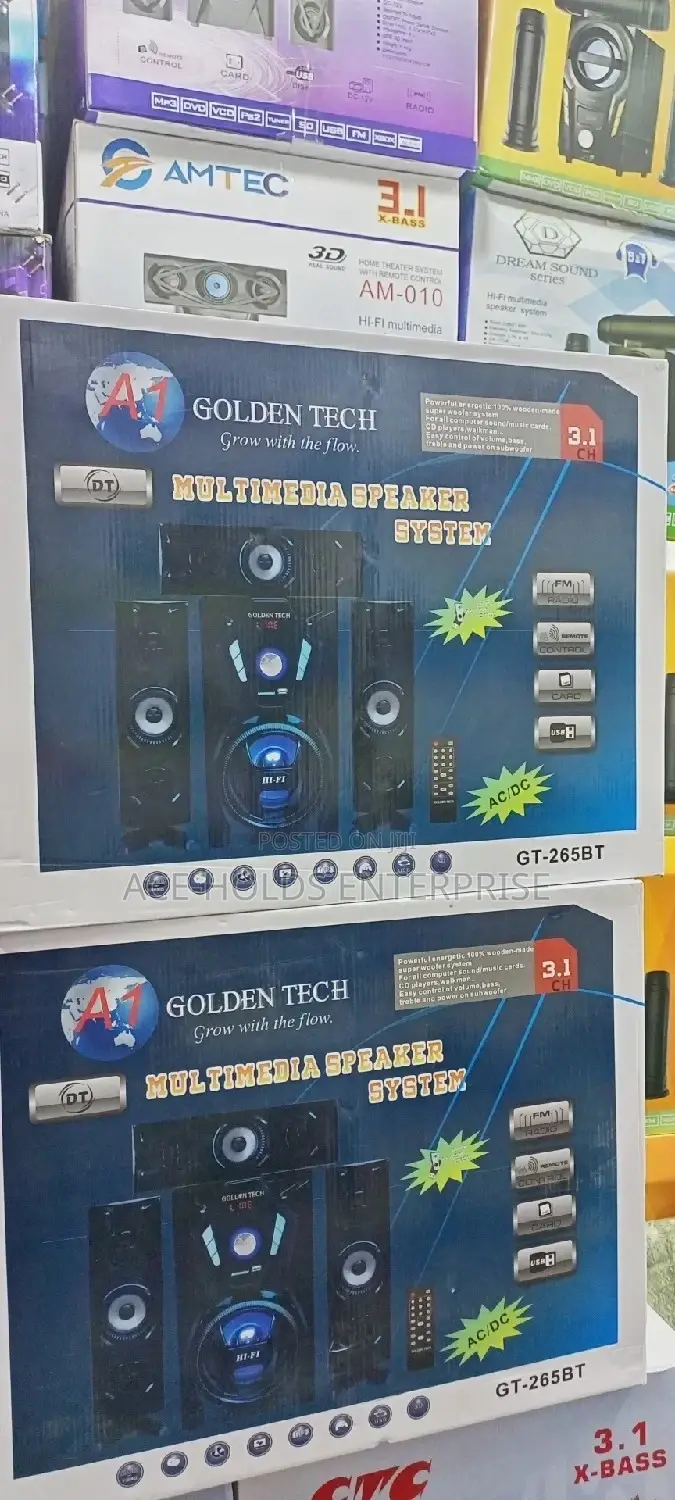 3.1 Ch Multimedia Golden Tech Sound System.