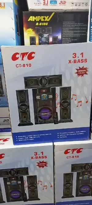 3.1ch Ctc 810 Multimedia Speaker System Woofer.