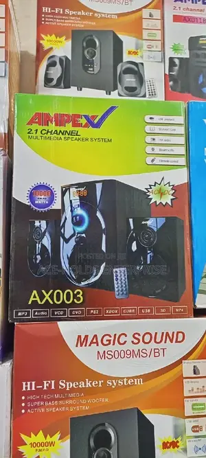 2.1 Small Ampex AX003 Multimedia Speaker System.