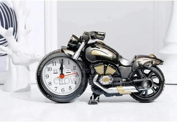 Motorcycle Motorbike Pattern Alarm Clock