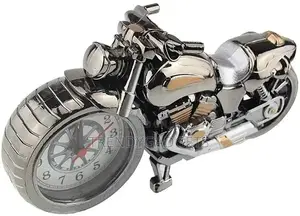 Creative Artistic Motorbike Desk Clock Model for Household