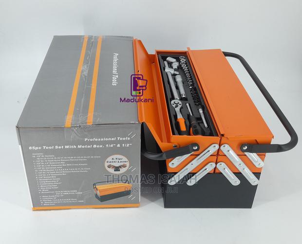 85pcs Complete Tool Set With Cantilever Metal Toolbox - thumbnail 7