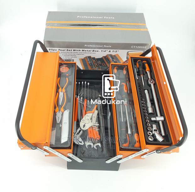 85pcs Complete Tool Set With Cantilever Metal Toolbox - thumbnail 2