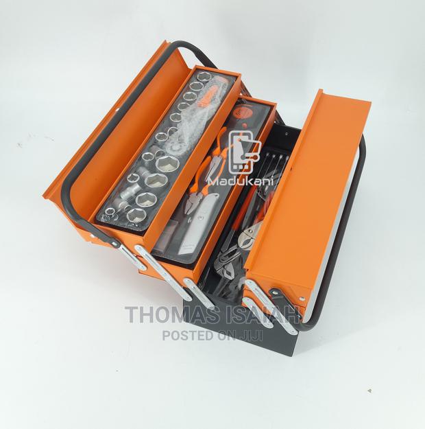 85pcs Complete Tool Set With Cantilever Metal Toolbox - thumbnail 4