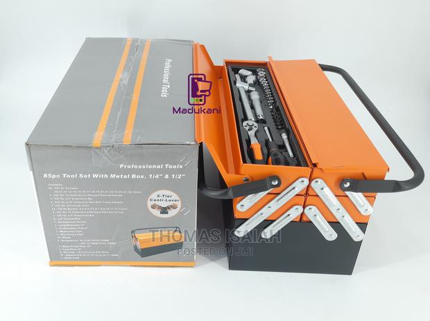 85pcs Complete Tool Set With Cantilever Metal Toolbox - thumbnail 5