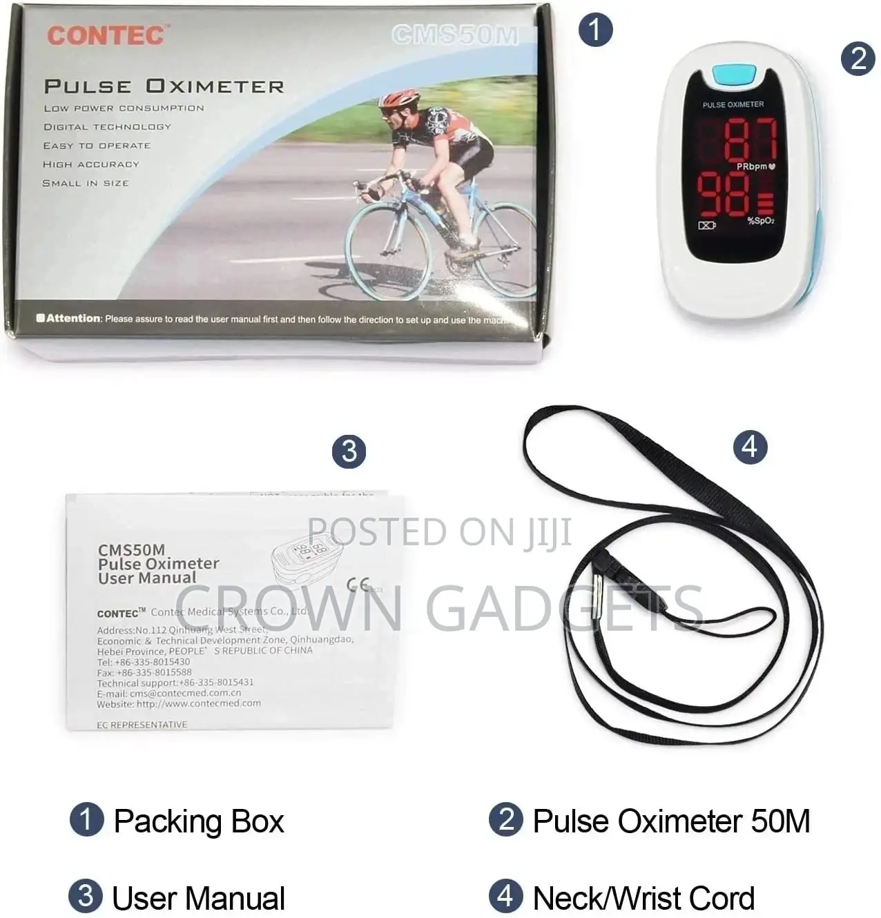 Fingertip Pulse Oximeter LK-87 for Home