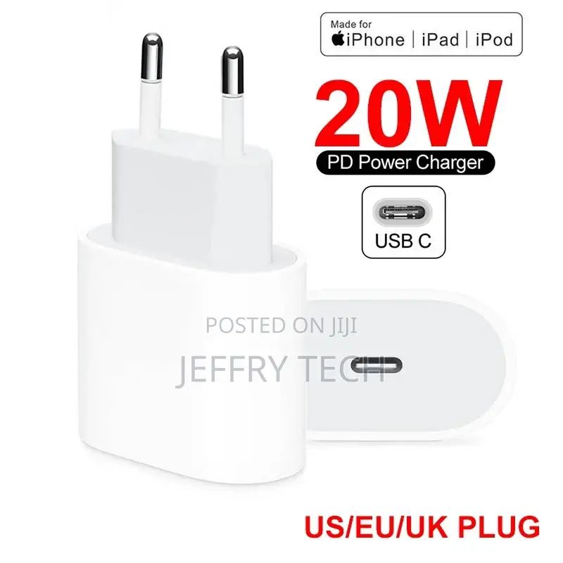 EU US 18W PD Charger for iPhone for iPad Original USB C Powe