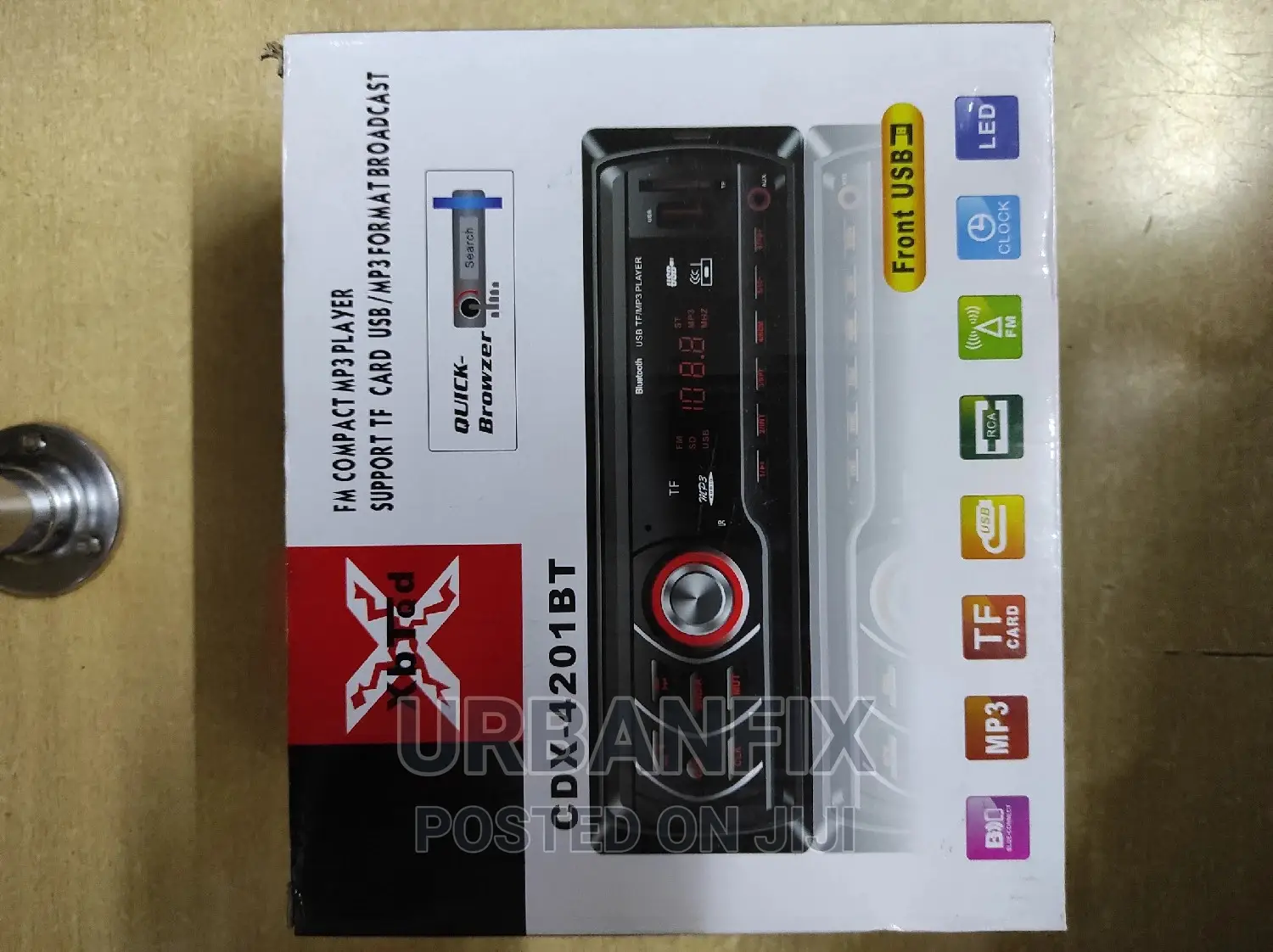 Xplode Car Radio With Bluetooth, FM, USB and Auxiliary Input