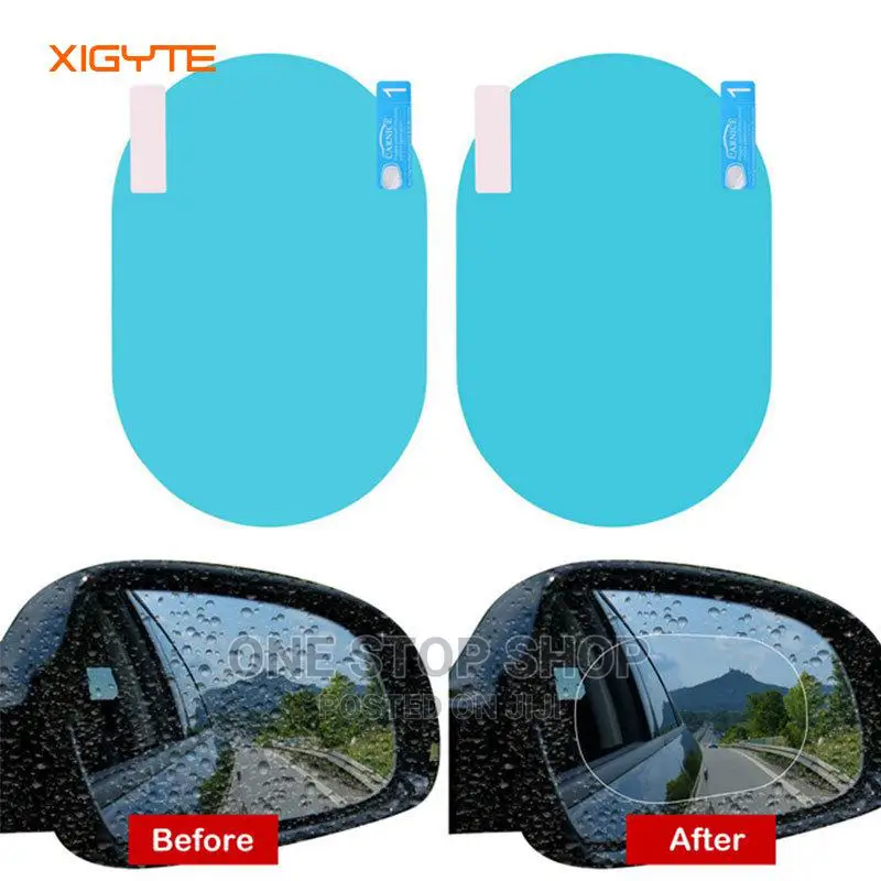 2pcs Car Anti Reflective Anti Water Mist Film