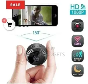 A9 1080P Magnetic Battery Powered Mini Wifi Camera Black