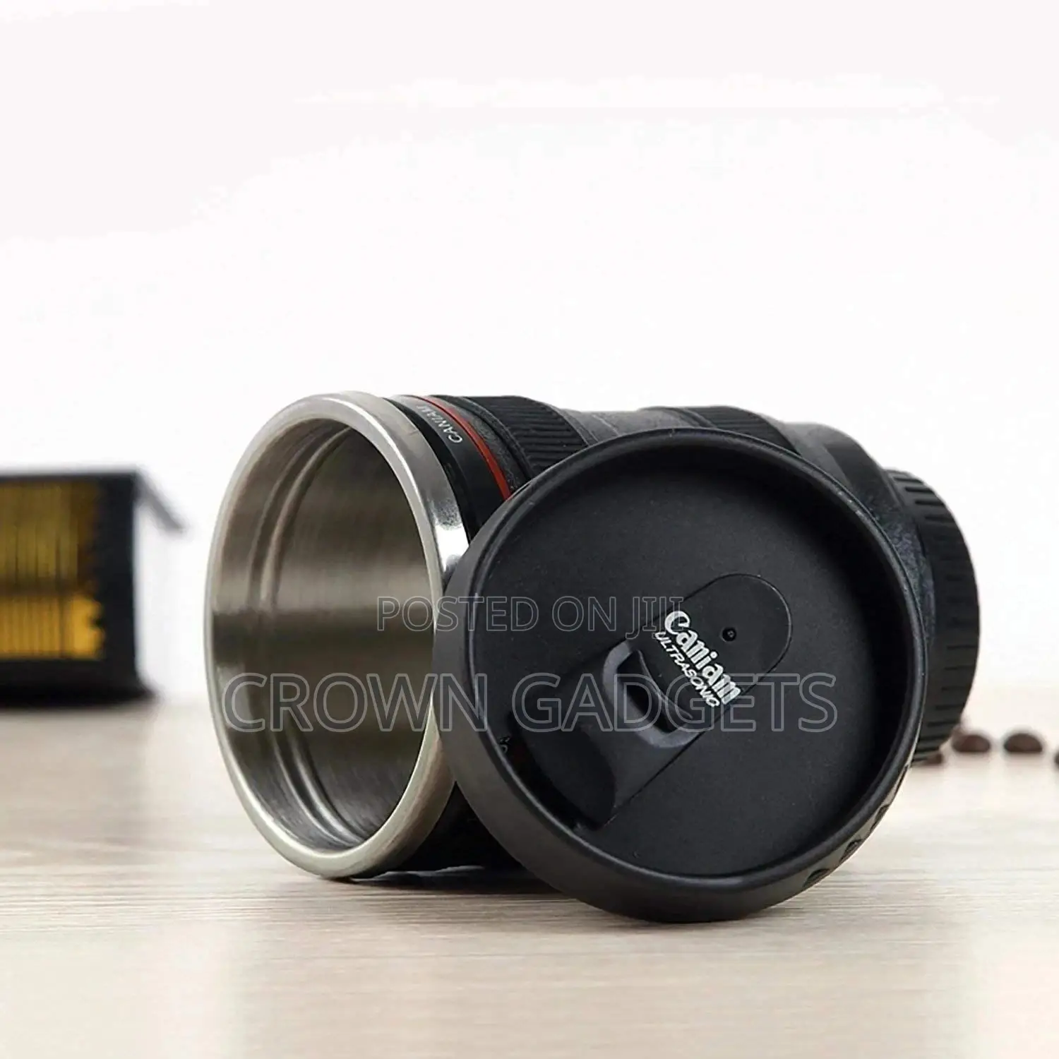 Stainless Steel Creative Lens Water Cup Coffee Cup