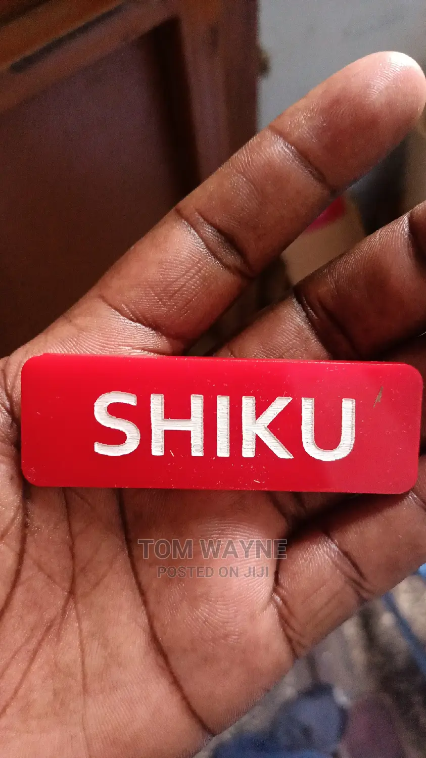 Name Tag Engraving