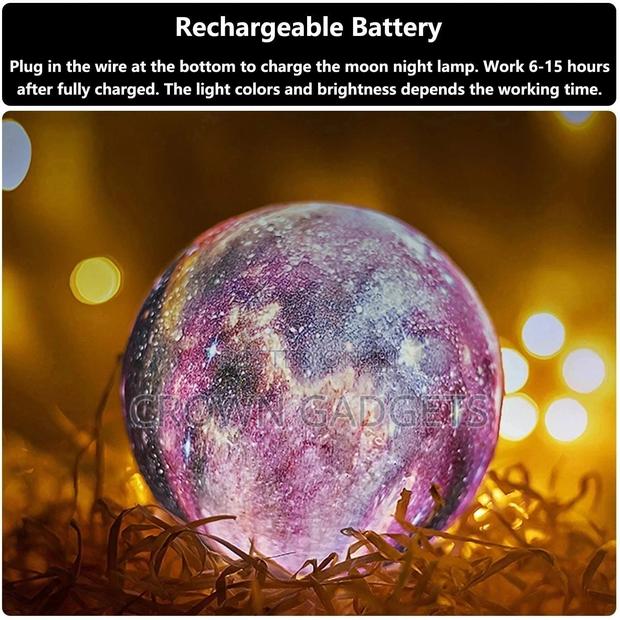 Beautiful 3D Moon Lamp Light - main view