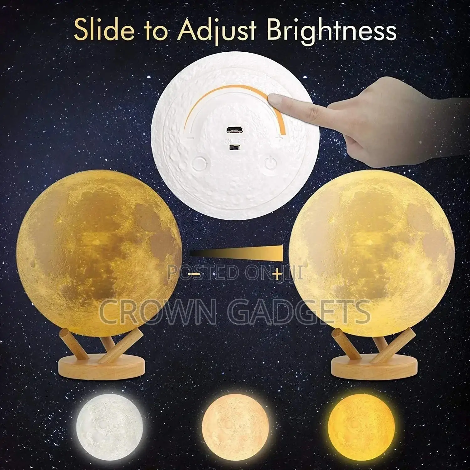 BRIGHT Moon Lamp Moon Night Light