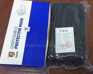 Black 3ply Surgical Mask - main view