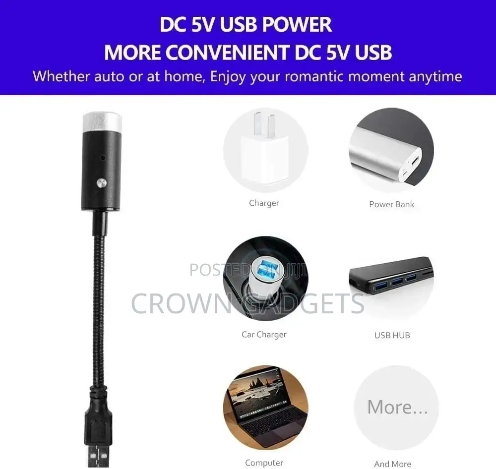 Automatically Rotate Usb Star Light