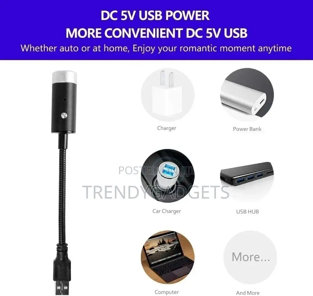 Automatically Rotate Usb Star Light