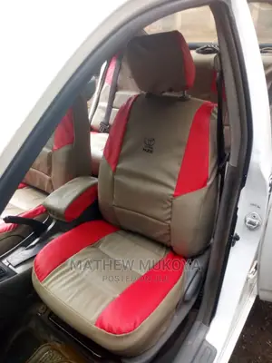 Red Plus Beige Car Seat Covers