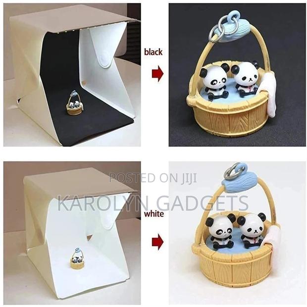 Portable Lightbox Mini Softbox LED Photo Studio Folding 23cm