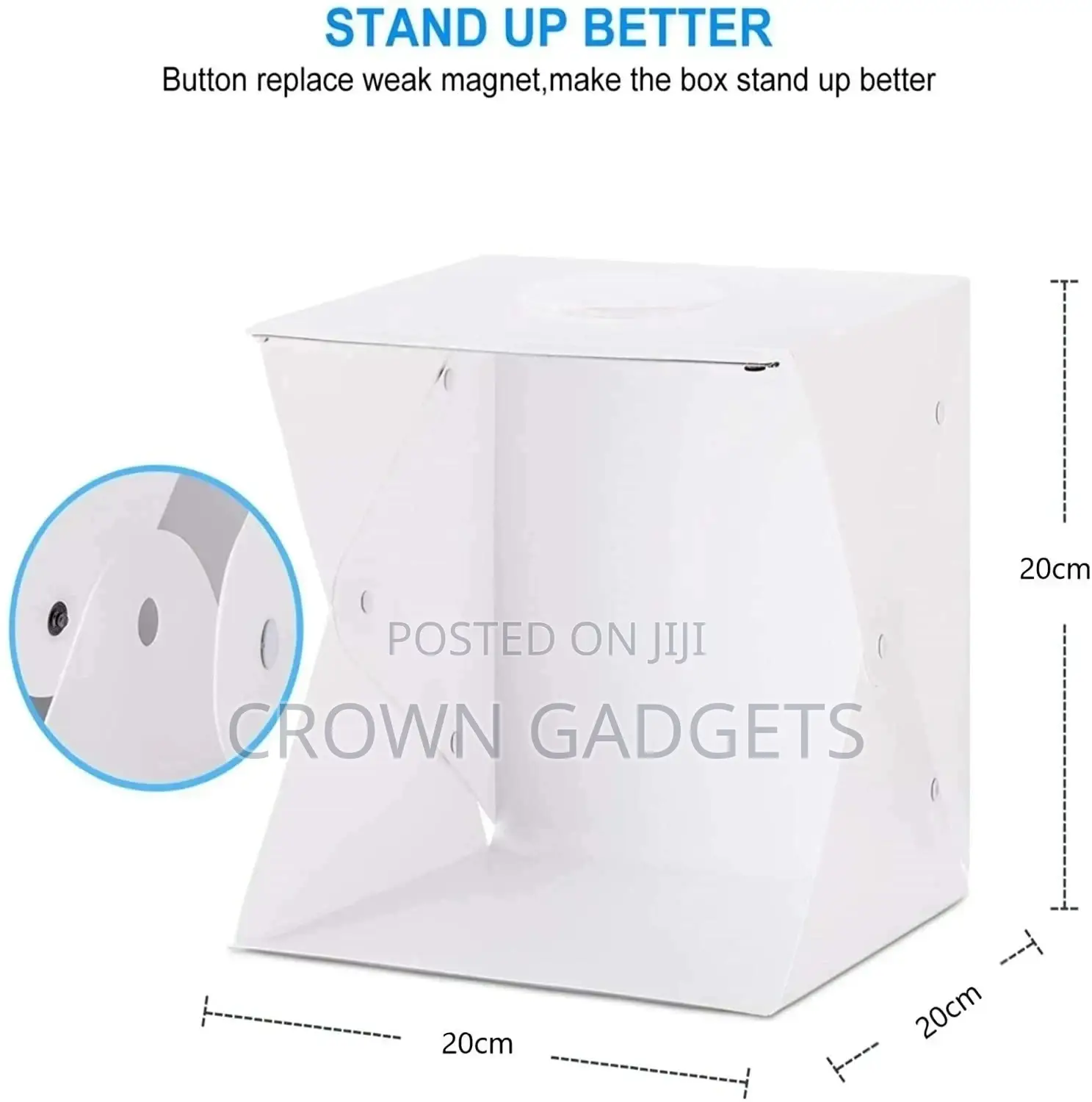 Adjustable Photostudio Foldable Lighting Box 23 Cm