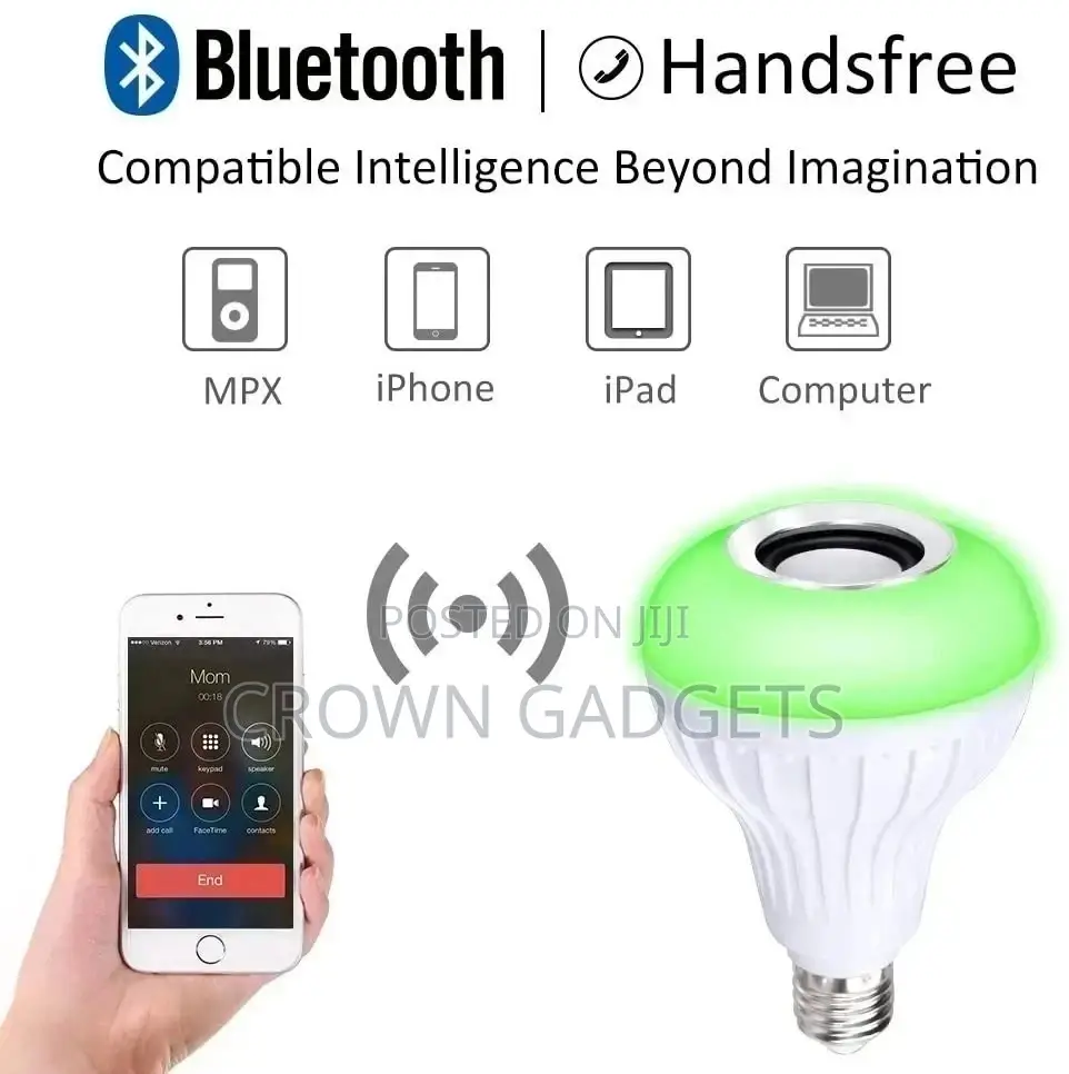 Generic LED Music Bulb With Bluetooth, Music Player