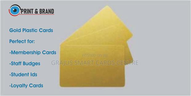 Gold Plastic Cards, CR80