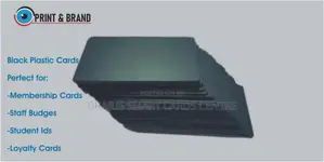 Black CR80 Blank Plastic Cards