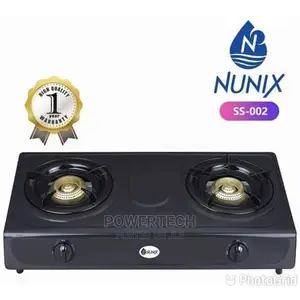 Nunix Stainless Double Burner Gas Stove