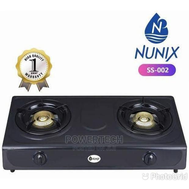 Nunix Stainless Double Burner Gas Stove