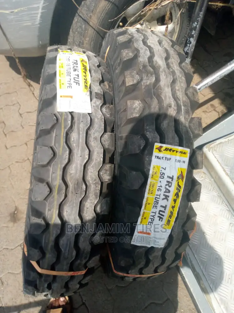 JK Tires Made in India Sizes 7.50R16 14 Ply Rating.