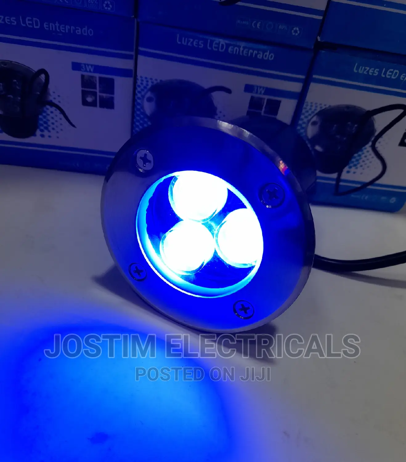 3w Blue Floor Lights