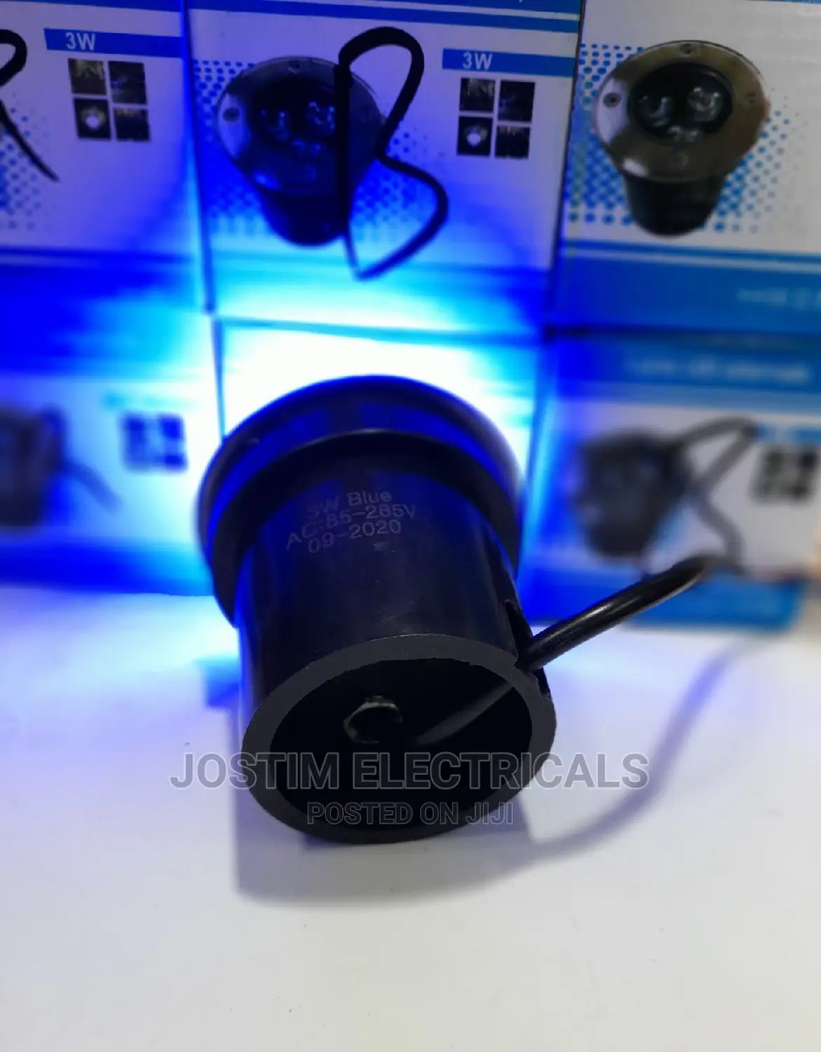 3w Blue Floor Lights