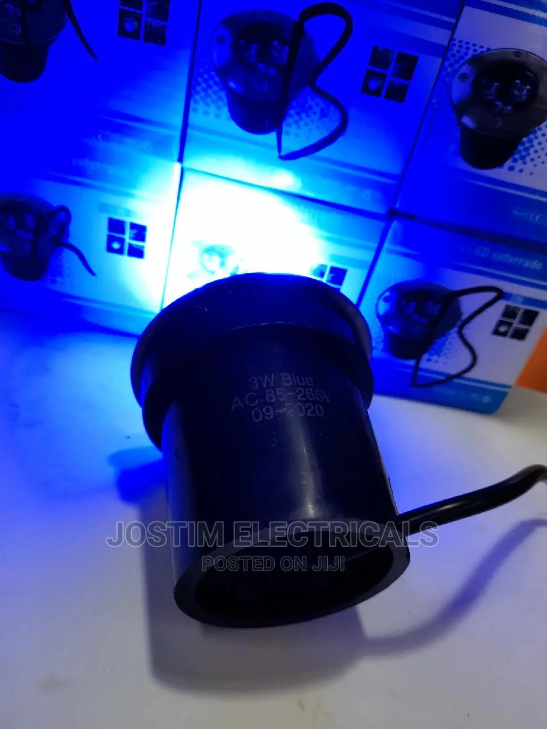 3w Blue Floor Lights