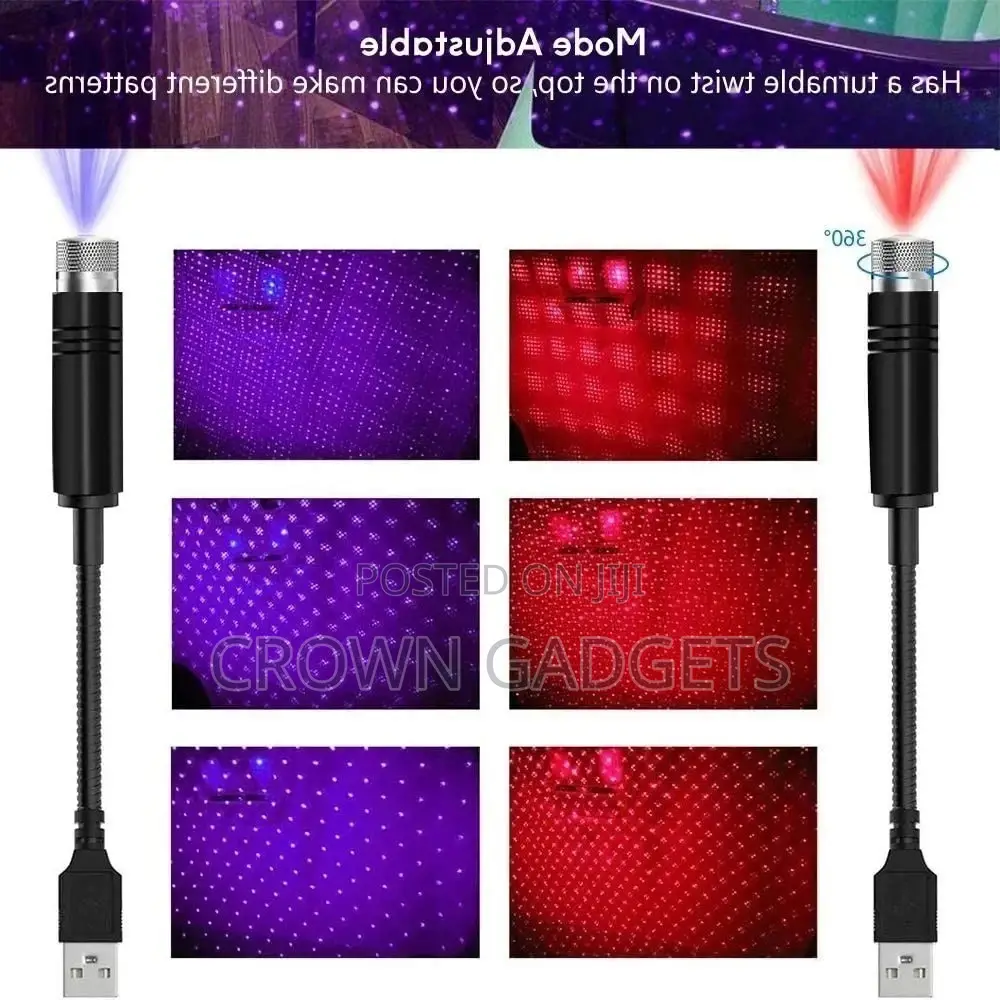 USB Star Light,3 Colors - 7 Lighting Effects,Adjustable