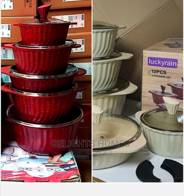 12pcs Lucky Rain Granite Cookware - thumbnail 3