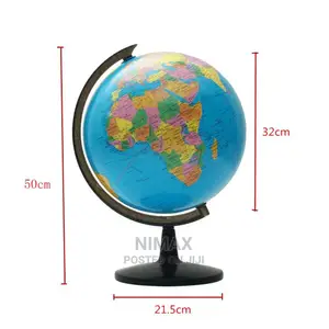 World Globe Earth Map for Home Office Desktop Decor,