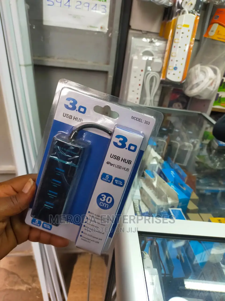 Usb Hub 4port Cable Black
