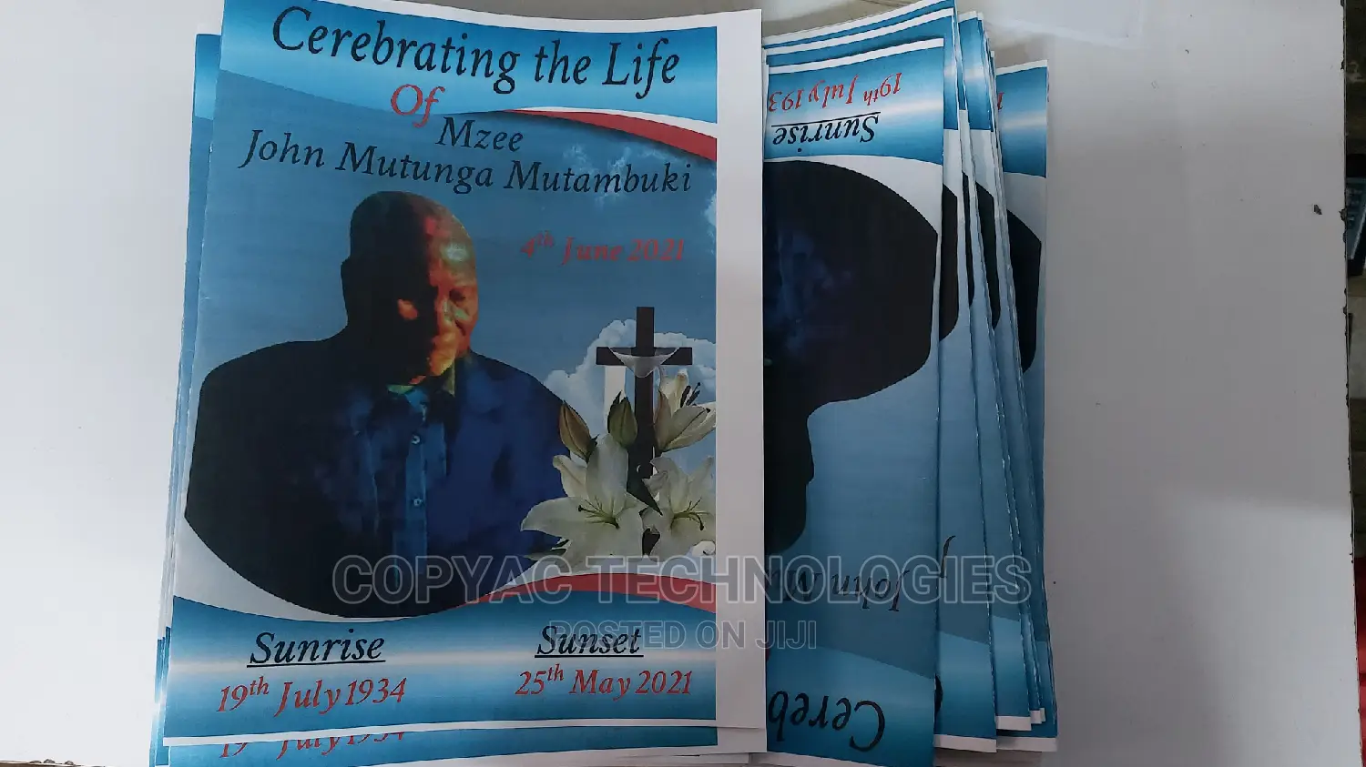Eulogy Printing