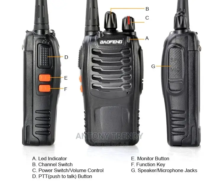 Baofeng Bf-888s Walkie Talkie Portable Radio Bf888s 16ch