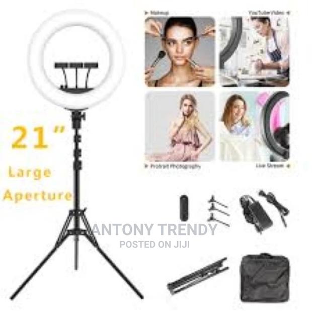 Current Product 21 Inch Ring Light, LED Ring With Tripod, 3 - main view