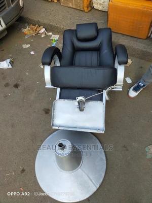 Local Barber Chair Black Silver - thumbnail 2