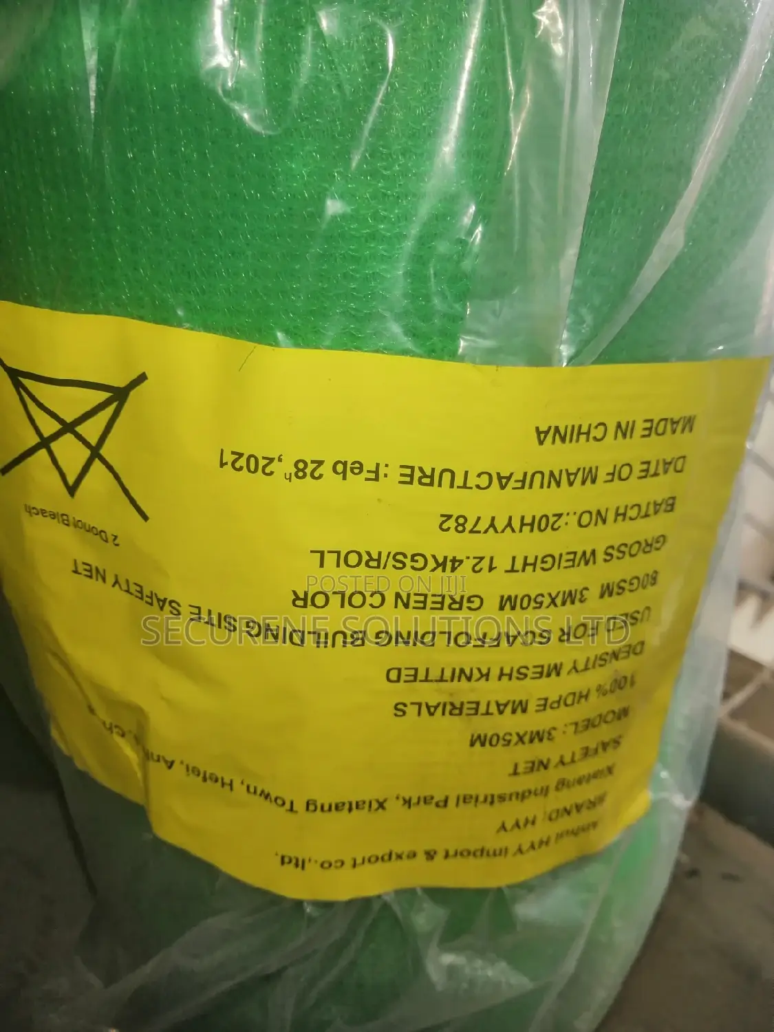 Scaffolding Construction Green Safety Netting 3m by 50m