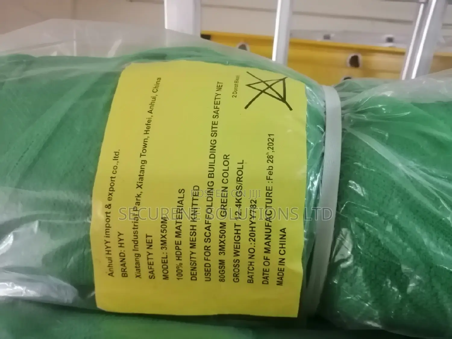 Scaffolding Construction Green Safety Netting 3m by 50m